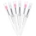 6pcs Silicone Lip Brush with Lid Women Makeup Tools Eye Shadows Makeup Tools Makeup Beauty Tools Makeup Accessory Lipstick Lip Mask Applicator Makeup Supplies Lip