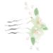Ipetboom Antique Hair Clasp Girls Hair Clips Floral Hair Clip Hair Claw Clips for Girls Floral Hair Comb Bridal Side Hair Comb Headpiece for Women Hanfu Tiara Hair up Alloy Costume