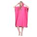 Badeponcho surf poncho ultra -echo towel bath towel poncho beach transformerhilfe quick -dry bathrobe from microfases for women men 90 * 110cm rose red