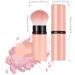 Retractable Telescopic Face Kabuki Brush - Pink | Portable Round Powder Makeup Brush - Buy Online on GoSupps.com