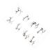 PLAFOPE 4 Pairs Temporary Eyeliner Stickers Decor Temporary Eye Makeup Decals Sticker