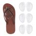 3Pairs Soft Silicone Flip Gel Cushions Pad Toe Protectors for Thong Sandal Flip Flop Gel Inserts Guards Insoles Shoes Grip Pads (Style 1)