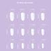 24Pcs White French False Nails - Medium Square Glitter Silver Edge Designs | Press on Nails for Women and Girls - Buy Online on GoSupps.com