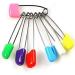 Baby Bells 120 Pcs Stainless Steel Diaper Pins - Safe Locking Closures for Special Events, Crafts, or Colorful Laundry - Buy Online on GoSupps.com