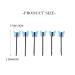 Bartosi Blue Fabric Butterfly Hair Clips - Pack of 6 | Wedding Hair Accessories for Women and Girls - Buy Online on GoSupps.com