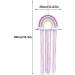 Yehapp Rainbow Hair Bow Holder with Pom Poms for Baby Girls Room Children Hairpin Hair Clip Storage Belt Wall Hanging Rainbow Decoration - Buy Online on GoSupps.com