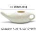 Roe & Moe Ceramic Neti Pot for Nasal Sinus Cleansing Wash Irrigation Relief - Microwave and Dishwasher Safe - Classic - Buy Online on GoSupps.com