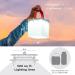 LuminAID Solar Camping Lantern & Phone Charger - Inflatable LED Lamp for Camping, Hiking, Emergency Light - Titan White/Red 300 Lumens - Buy Online on GoSupps.com