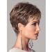 SEVENCOLORS Short Dark Brown Mixed Blonde Highlight Pixie Cut Wig with Bangs - Synthetic Layered Natural Hair Replacement for Women - Buy Online on GoSupps.com