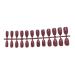 Dajidafu Women Glitter False Nails Artificial Press On Detachable Manicure Tools Shinny Pointed Ultrathin Full Cover Patch Pink