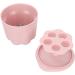 Silicone Brush Cleaning Box Dustproof Cover Prevent Damage Drying Rack Makeup Brushes Cleaning Bowl for Salon Use (Pink) - Buy Online on GoSupps.com