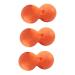 Partykindom 3 STK peanut massage ball peanut-fitness foot massage device ice hockey peanuts mobility ball massage roll in peanut shape deep massage ball sports ball scroll wheel peanut balls EPP