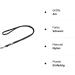 Buy Mystique Rubberized 20mm Leash with Standard Carabiner - 2m Black | Durable & Stylish Pet Leash for International Shipping - Buy Online on GoSupps.com