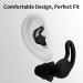 Noise Reduction Ear Plugs - NRR 40dB Silicone Reusable & Comfortable for Sleep Snoring Swimming Studying Concerts | Noise Cancelling & Hearing Protection - Black - Buy Online on GoSupps.com