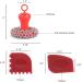 kzxbty Cast Iron Chainmail Scrubber + Pan Stainless Steel Skillet Cleaner Scraper Tool for Cast Iron Pans Easy to Use Red - Buy Online on GoSupps.com