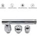 3 Heads Aluminum Shower Cleaner Douche System - Portable Enema Kit with 59" Hose for Effective Bathroom Hygiene - Buy Online on GoSupps.com
