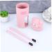 Zerodeko Cartoon Toothbrush Tumblers - Set of 2 Pink Bathroom Cups | Travel-Friendly Tooth Mugs (6.5x20.5 cm) - International Shipping Available - Buy Online on GoSupps.com