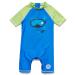 BONVERANO Baby Boy One Piece Long-Sleeved Clothing UV Protection 50+ Swimsuit with One Zip Diving Goggles 24 Months
