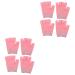 Healeved 4 Pairs Gel Gloves Fingerless Women Moisturizing Gloves Hand Moisturizer Gloves Hand Moisturising Gloves Cotton Moisturising Gloves for Knitting Miss Skin Care Pink Cosmetic