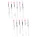 POPETPOP Makeup Beauty Tools 12 Pcs Silicone Lip Brush with Lid Gloss Cream Eye Shadow Eye Shadows Makeup Tools Lip Applicator Silicone Makeup Use Lipstick Brush Portable Accessories