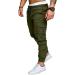 JMIERR Men's Fashion Cargo Pants - Green Cotton Tapered Joggers with 6 Pockets - Buy Online on GoSupps.com