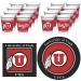 Westrick Paper Co. Utah Utes Party Supplies - Serves 16 (48 pieces)