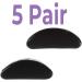 5 Pair GMS Optical 1.8mm Anti-Slip Adhesive Contoured Soft Silicone Nose Pads for Glasses & Sunglasses - Black - Buy Online on GoSupps.com