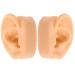 Toyandona 1 pair of realistic ear model Halloween-ear-intelligence ear stroke platform False human ear simulation of the human ear false ear peel gel body