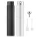 Portable refillable mini-perfume cater bottle empty spray bottles atomizer perfume bottle small twist type travel accessories for perfume/aftershave/Misting (10 ml 2 pieces) black/white