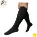 Closed Toe 8-15 mmHg Mild Compression Calf Zipper Socks - Black | Relieve Leg Fatigue & Improve Circulation - Buy Online on GoSupps.com
