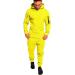 Hakjay Mens Sweatsuits Sets, Track Suits Men Set, Jogging Suits with Zipper Pockets Yellow X-Large