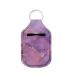 Dreaweet Neoprene Hand Sanitizer Holder Keychain Mini Hand Sanitizer Keychain Holder Portable Chapstick Holder Keychains Marble Purple