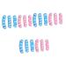 minkissy 6 Boxes Nail Practice Rack Nail Training Rack Tip Stand for Nails Triple Display Stand