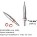 Pinals Archery 12PC Field Points Tips for Compound Recurve Bow - 125grains, 150grains, 200grains, 250grains, 300grains - Buy Online on GoSupps.com