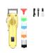 Hair Clippers for Men Full Metal Professional Hair Clipper LCD Digital Display Hair Salon Electric Hair Clipper Shaved Head (Color : Gold)