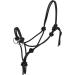 Marengos Black Knotted Halter with Reins for Warmbloods - Premium Quality Equestrian Gear - Buy Online on GoSupps.com