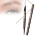 2 In 1 Magic 4-Tip Eyebrow Pencil Eyebrow Magic Pen Eyebrow 4 Tip Brow Pencil 3D Waterproof And Sweat-proof Microblading Eyebrow Pencil Contouring Pen For Natural Makeup Last All Day(Light brown)