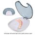 Compact Orthodontic Retainer Case & Denture Box - Portable Gray Storage for Retainers & Denture Cleaning - Buy Online on GoSupps.com