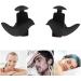 Silicone Earplugs 1 Pair Waterproof Anti-Noise Earplugs Soft Earplug for Swimming Sleeping Studying (Black) - Buy Online on GoSupps.com