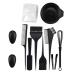 Kit de Teinture pour Cheveux 12 Pi ces Ensemble D Outils Bols Peignes Brosse Cache-Oreilles Mixeur Coloration Capillaire Maison et Salon pour D butants et Professionnels