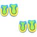 Healvian 4 Pairs Plantar Insoles Comfort Heel Cup Heel Supports Silicone Heel Cup Plantar Heel Cup Shoe Insoles Orthotic Insoles Silicone Gel Gelt High Elasticity Men and Women
