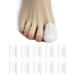 FirMate Big Toe Protectors  10PCS Gel Toe Caps  Toe Covers with Holes  Silicone Toe Sleeves for Blisters  Corns  Hammer Toes  Toenails Loss  Friction Pain Relief and More (White)