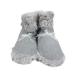 Whrcy heated slippers soft heated slippers women men |High-top design footheet pillow with non-slip thick plush fabric and USB speed heater for cozy feet gray size 40