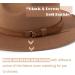 Lisianthus Vintage Wide Brim Fedora Hat - Khaki Large - Men & Women - Buy Online on GoSupps.com