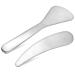 Beaupretty 2pcs Cosmetic Spatula Mini Facial Cream Spoon Spatula Stainless Steel Spatula Cream and Spoon Set for Skincare Beauty Products
