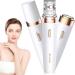 Epilator women wireless facial epilator for face & body electrical face epidrum with LED light painless mini epilator for intimate area face armpit bikinizone white-purple014