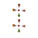 FASHION Beautiful Fancy Multicolor Round Stone Bindis Forehead Multicolor Bindis