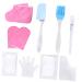 Housoutil 1 Set Hand and Foot Care Set Paraffin Bath Liners Bath Accessories Soothing Skin Warmer Japanese Hair Stick Sand off Mitt Pink Work Scrub Spa Plastic Gloves (foot Covers) 17.5x6cm Pink