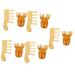 Minkissy 10 piece of resin massage curtons hair comb tools muscle scraper trigger point comb hair scalp massage device antistatic comb guasha tools massage brush beeswax resin crest jade