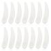 Molain 100Pcs Cosmetic Spatulas Mini White Plastic Beauty Face Cream Eye Cream Scraper Cosmetic Spatula for Mixing and Sampling
